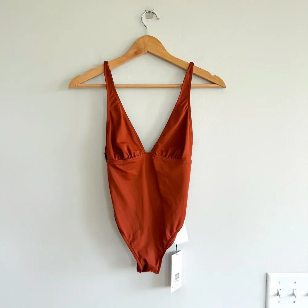 Bondi Born One Piece Swimsuit Copper EL_M334V_COP NWT